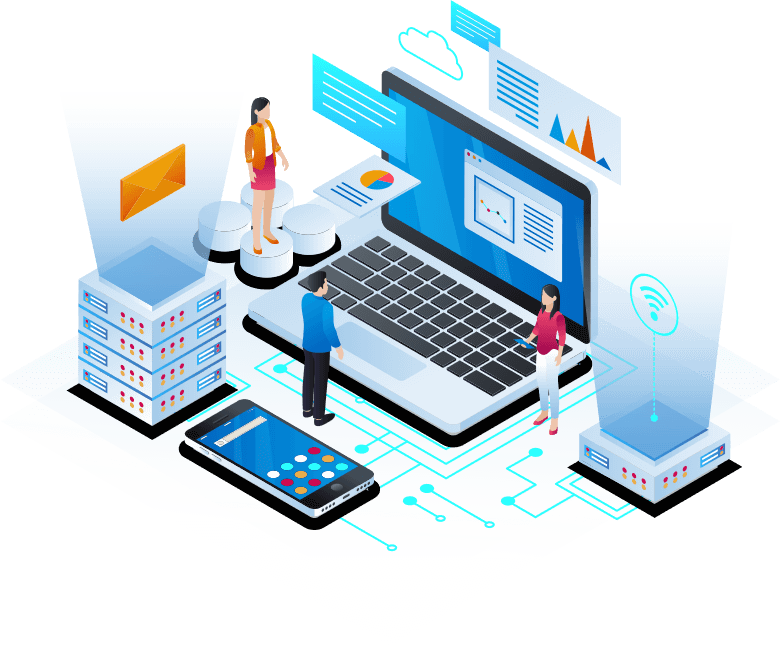 Website mobile application marketing image